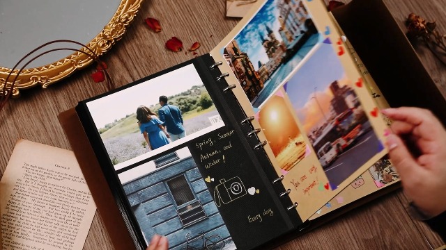 Amazon.com: ALKALO Scrapbook Photo Album 100 Pages, 60 Page Self